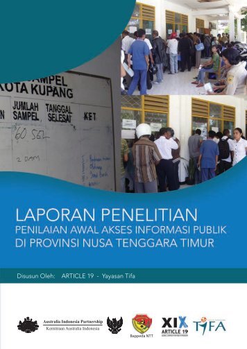 Penilaian Awal Akses Informasi Publik di Nusa Tenggara ... - Article 19