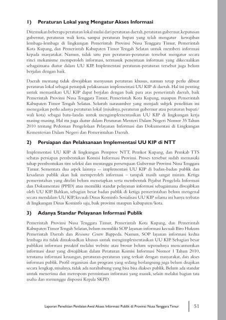 Penilaian Awal Akses Informasi Publik di Nusa Tenggara ... - Article 19