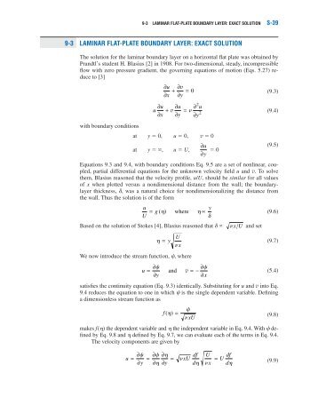 9-3 laminar flat-plate boundary layer: exact solution - UniversitÃ© d ...