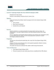 Lab 4.5.3 Topology Design with Cisco Network Designer (CND)