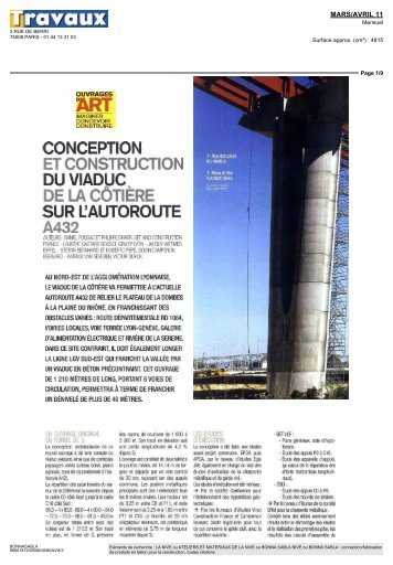 conception et construction du viaduc de la côtière sur l ... - ARTEFAC