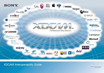 XDCAM Interoperability Guide - Sony Professional