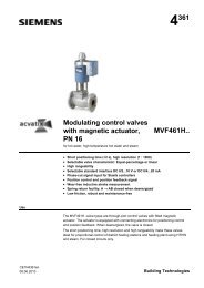 4361 Modulating control valves with magnetic actuator, PN ... - Roffia