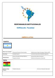 RESPONSABLES INSTITUCIONALES EUROsociAL Fiscalidad