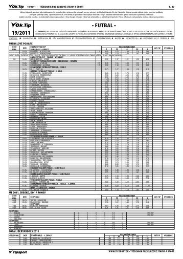 StiahnuÅ¥ PDF - Tipsport SK, as