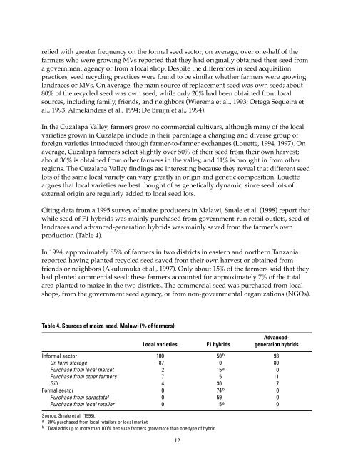 A Review of the Evidence - Search CIMMYT repository