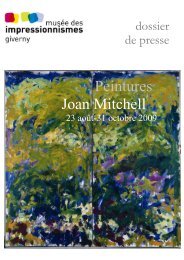 Joan Mitchell, Peintures - Musée des impressionnismes Giverny