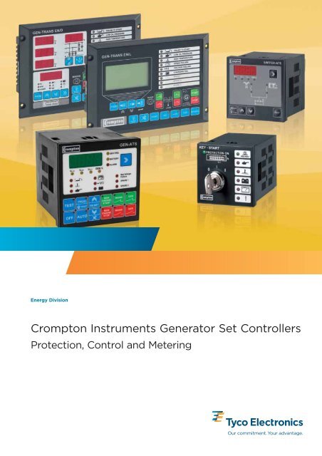 Crompton Instruments Generator Set Controllers Protection