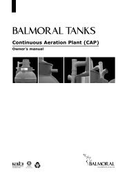 Owners manual - CAP - Balmoral Group