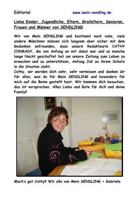 Mein SENDLING JUNIAUSGABE 2009