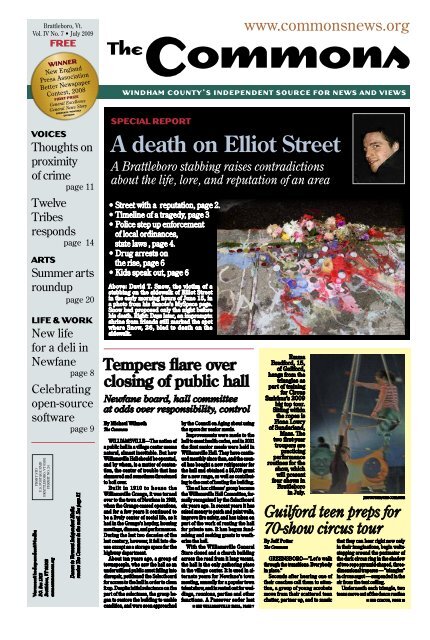 A death on Elliot Street - The Commons