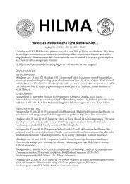 hilma_vt11_9.pdf (PDF 78 kB) - Historiska institutionen - Lunds ...