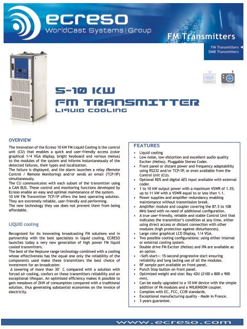 5-10 kW FM TRANSMITTER - SLG Broadcast AG