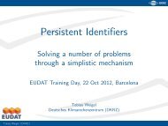 Persistent Identifiers - EUDAT