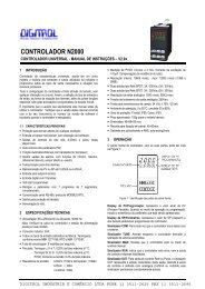 Manual de instruÃ§Ãµes controlador N2000 Digitrol