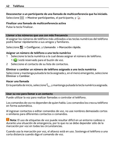 Manual del Usuario para Nokia 500