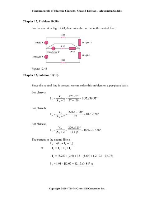 Fundamentals of Electric Circuits, Second Edition ... - faraday