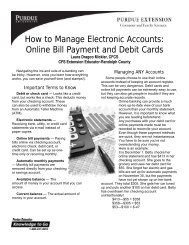 How to Manage Electronic Accounts: Online Bill Payment and Debit ...
