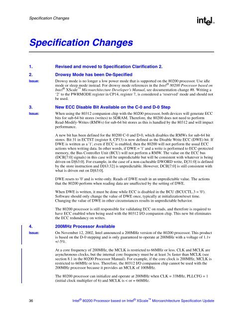 Intel 80200 Processor based on Intel XScale Microarchitecture