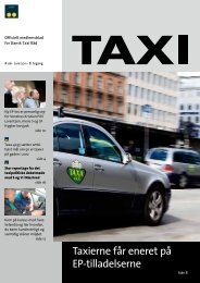 Taxierne får eneret på EP-tilladelserne - Dansk Taxi Råd