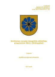 Smiltenes novada integrÄtÄs attÄ«stÄ«bas programma 2012.-2018.gadam