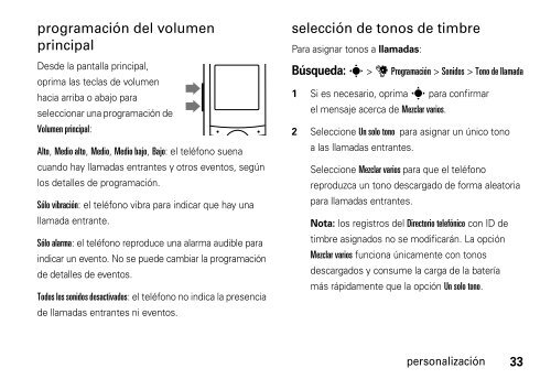 English/LA Spanish MOTO VE240 User's Guide - Centennial de ...