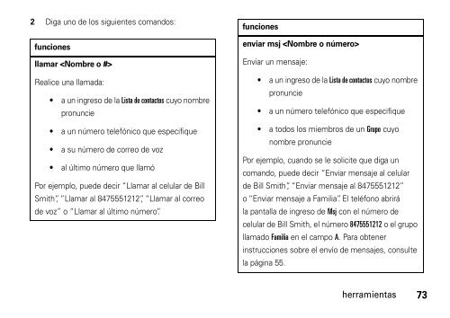 English/LA Spanish MOTO VE240 User's Guide - Centennial de ...