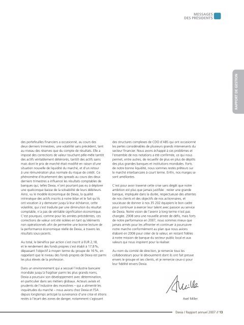 RAPPORT ANNUEL 2007 - Dexia.com