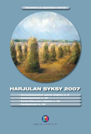 Kansalaisopiston opinto-ohjelma_syksy2007.pdf - Harjulan ...