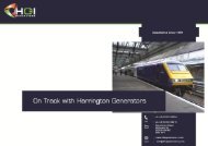 On Track With Harrington Gener... - HGI Generators