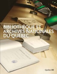 rapport annuel 2005-2006 - BibliothÃ¨que et Archives nationales du ...