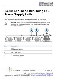 13500 Appliance Replacing DC Power Supply Units - Check Point