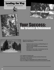 Your Success: - Madonna University