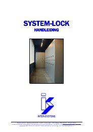 HANDLEIDING SYSTEM-LOCK _WORD_ - Inter systems