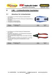 Katalog LWL - Lichtwellenleiter bearbeiten (PDF) - KW Hydraulik ...