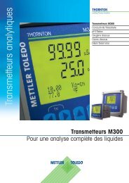 Transmetteurs M300 - METTLER TOLEDO