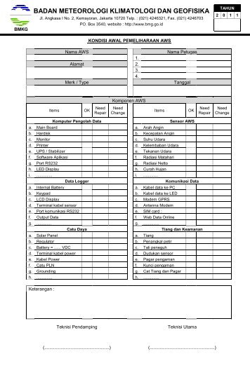 form pemeliharaan aws.pdf - BMG - BMKG