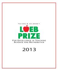 View the award ceremony program. - St. Louis Science Center