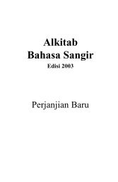 Alkitab Bahasa Sangir 2003 - Download