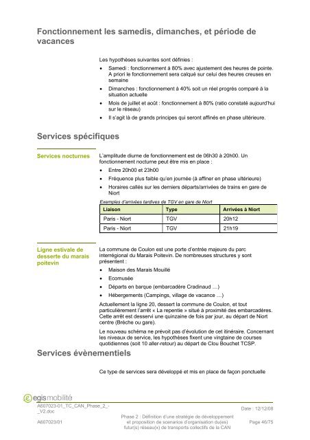 Phase 2 - Communauté d'Agglomération de Niort