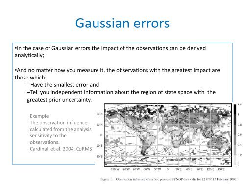 - the effect of non-Gaussian error statistics. - NCEO - National Centre ...