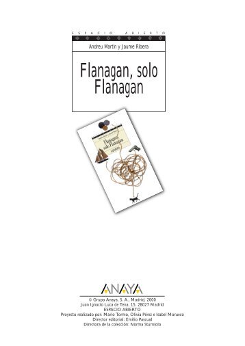 Flanagan, solo Flanagan - Anaya Infantil y Juvenil