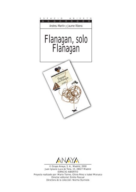 Flanagan, solo Flanagan - Anaya Infantil y Juvenil