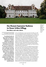 Das Museum Expressiver Realismus im Neuen Schloss Kißlegg