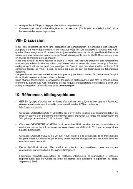 Prévention des Accidents d'Exposition au Sang (AES)