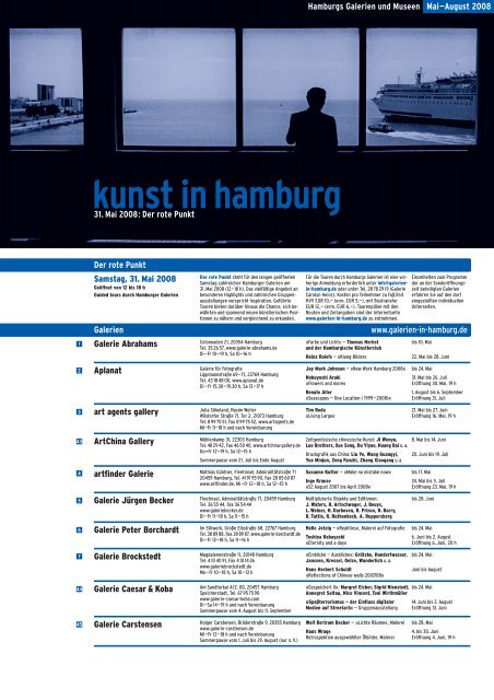 kunst in hamburg - Galerie Ruth Sachse