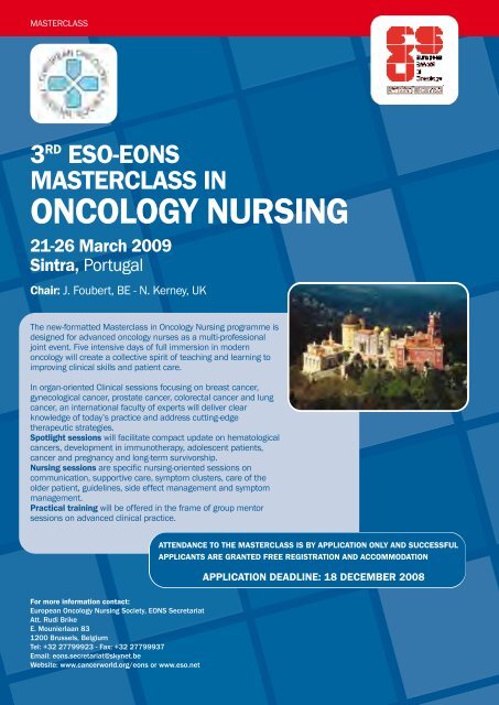 English - the European Oncology Nursing Society