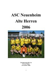 ASC Neuenheim Alte Herren 2006 - Heidelberger Medizinerfasching