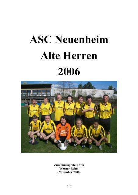 ASC Neuenheim Alte Herren 2006 - Heidelberger Medizinerfasching