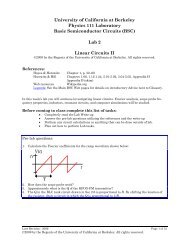 Linear Circuits II